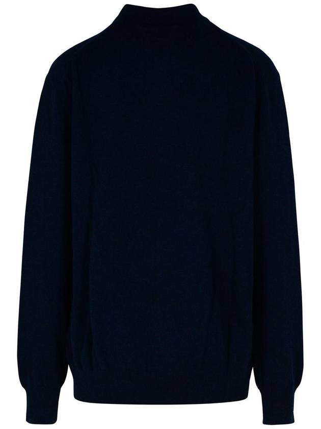 Comme Des Garçons Navy Wool Sweater - COMME DES GARCONS - BALAAN 3