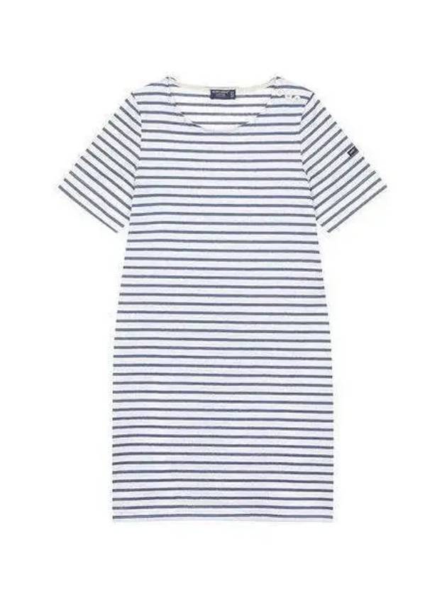 Women s Striped Short Sleeve Mini Dress NEIGEMARINE 1446 - SAINT JAMES - BALAAN 1