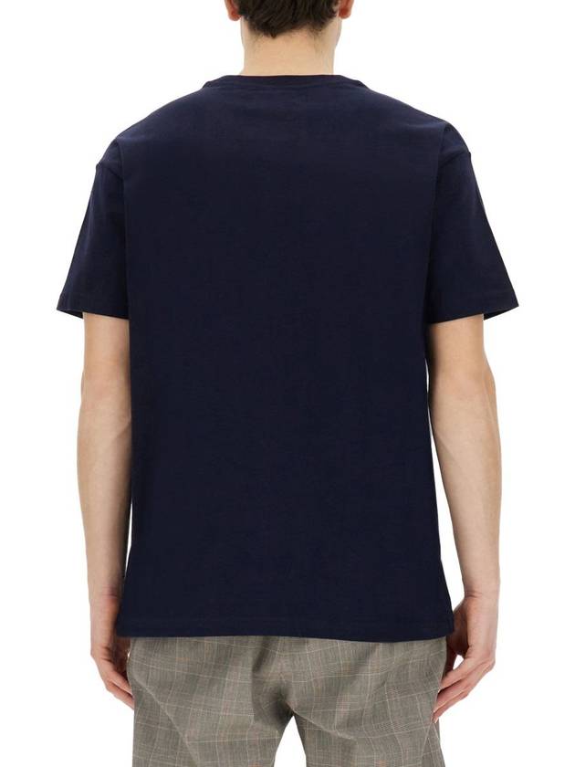 ORB Logo Cotton Short Sleeve T-Shirt Navy - VIVIENNE WESTWOOD - BALAAN 5