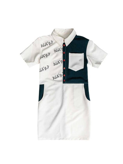 Ashura Logo Shirt Short Dress White - PLA.Y_P - BALAAN 2