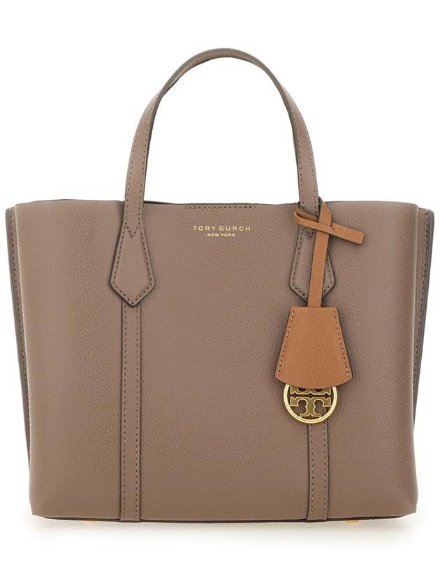 Perry Triple Compartment Small Tote Bag Dark Beige - TORY BURCH - BALAAN 3