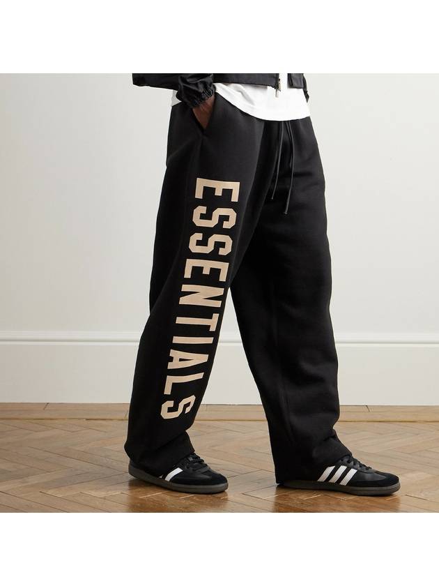 Fleece Relaxed Sweatpants Black 130BT244320F - FEAR OF GOD ESSENTIALS - BALAAN 1