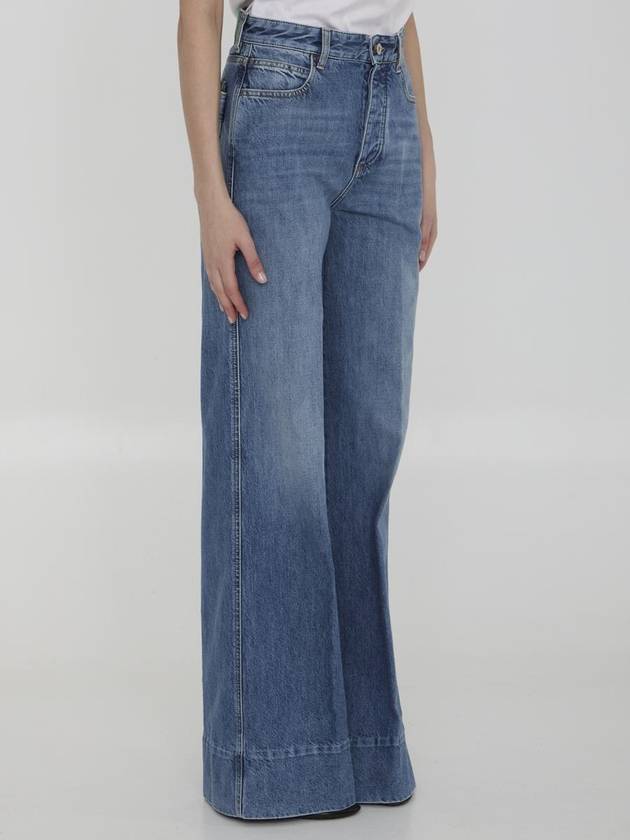 WoMen's Vintage Wide Jeans Blue - BOTTEGA VENETA - BALAAN 3