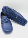 Men's Interlocking G Driving Shoes Blue - GUCCI - BALAAN 8