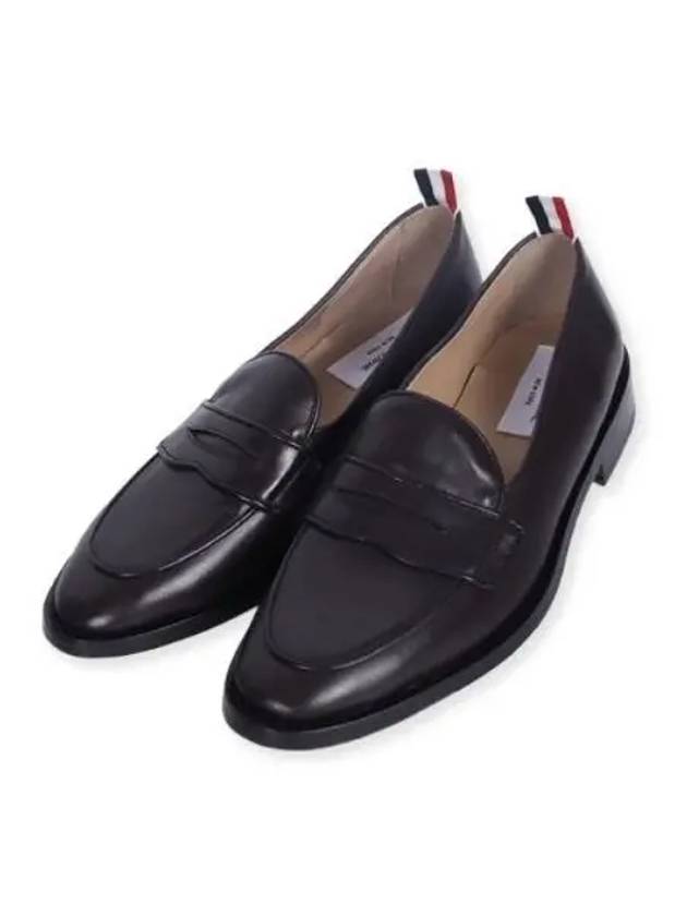 Grosgrain Loop Trim Loafers Brown - THOM BROWNE - BALAAN 2