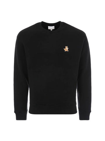Fox Cotton Sweatshirt Black - MAISON KITSUNE - BALAAN 1