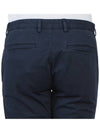 Men's Cotton Blend Straight Pants Navy - THEORY - BALAAN 8