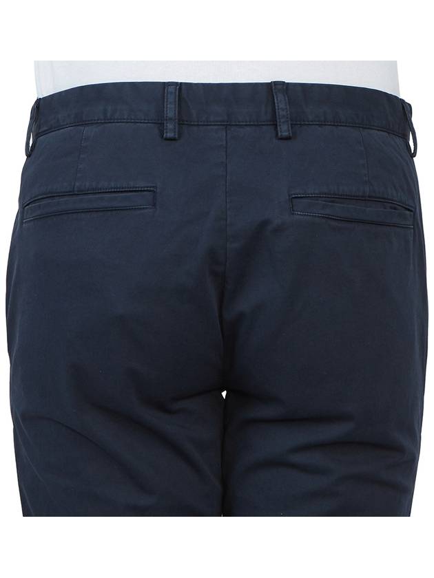 Men's Cotton Blend Straight Pants Navy - THEORY - BALAAN 8