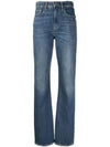 High Rise Straight Jeans Blue - POLO RALPH LAUREN - BALAAN 2