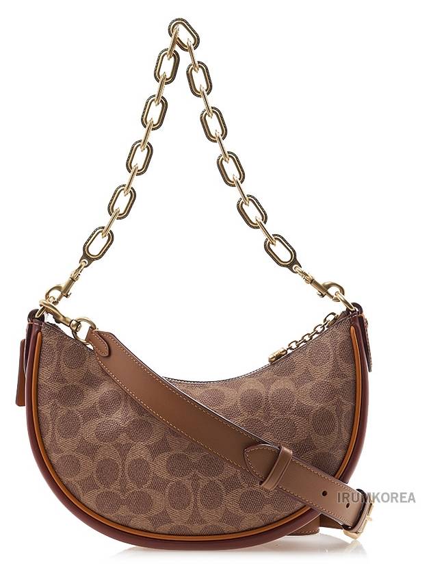 Women s coated shoulder bag CM582 TAN RUST - COACH - BALAAN 4