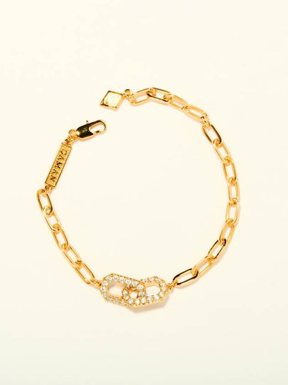 COMMITMENT PAVE GOLD LINK BRACELET - GAMAN - BALAAN 2