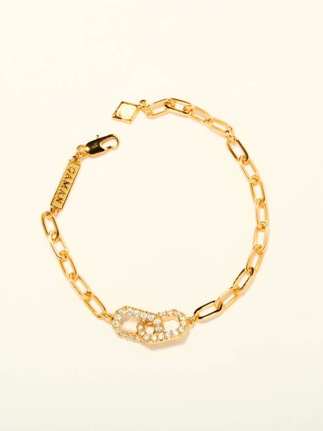 Commitment Pave Gold Link Bracelet - GAMAN - BALAAN 2