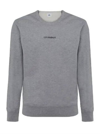 Light Fleece Small Logo Sweatshirt Grey - CP COMPANY - BALAAN 2