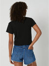 AU Australia Capsule Ribbed Slim Fit Crop T Shirt ST123S3000 Black WOMENS - STUSSY - BALAAN 3
