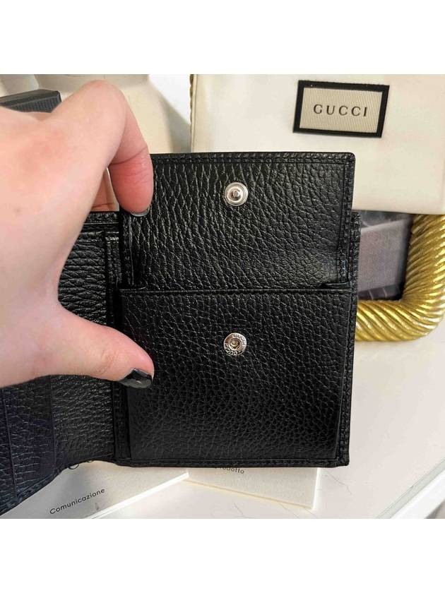 GG Supreme Canvas Nylon Half Wallet Black - GUCCI - BALAAN 10