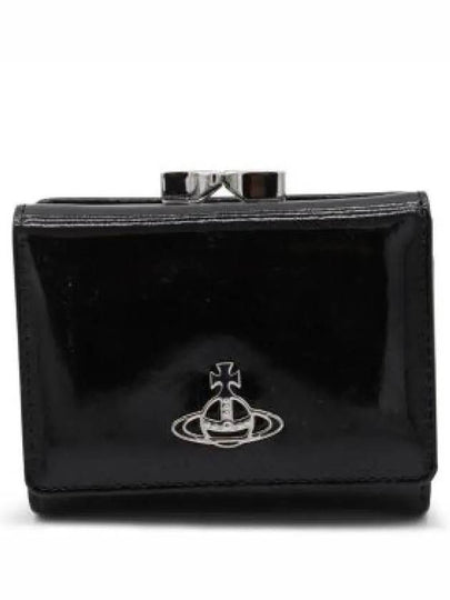 Patent Leather Half Wallet Black - VIVIENNE WESTWOOD - BALAAN 2