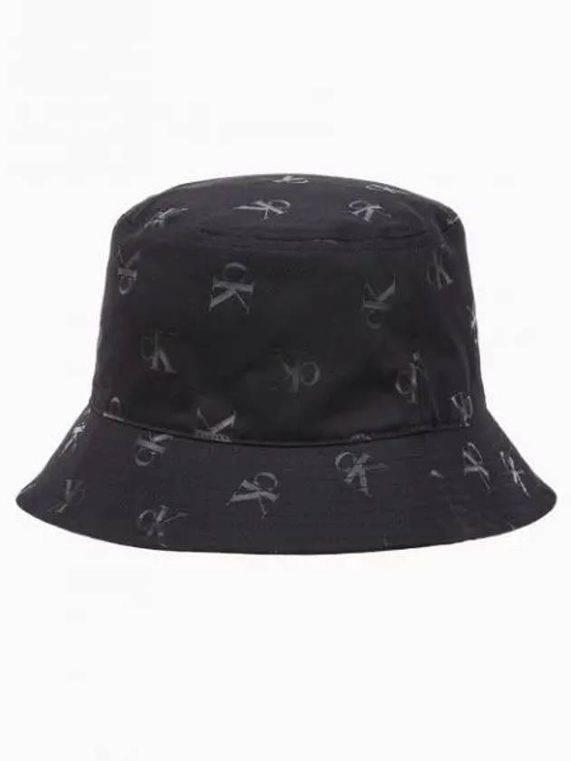 Jeans Sports Essential Monogram Logo Bucket Hat Black - CALVIN KLEIN - BALAAN 1