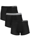 Men's Boxer Trunk Briefs 3 Pack Black - EMPORIO ARMANI - BALAAN 2