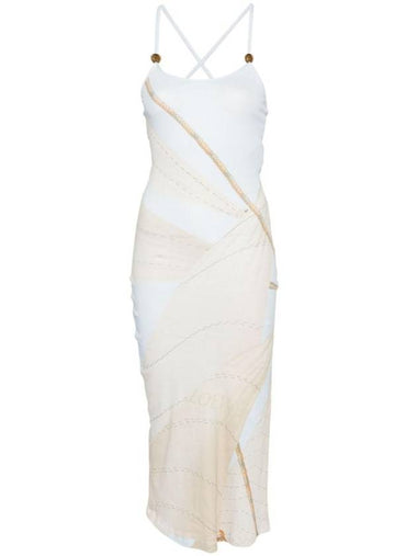 WOMEN'S COTTON BLEND STRAPPY MIDI DRESS S616Y51X394985 - LOEWE - BALAAN 1