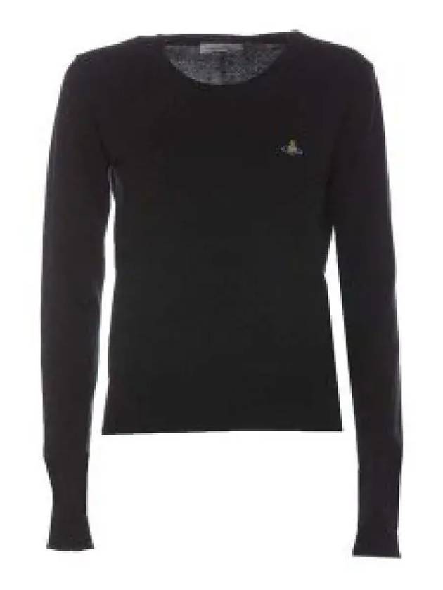 ORB Logo Knit Top Black - VIVIENNE WESTWOOD - BALAAN 2