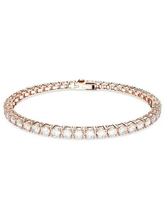 Matrix Crystal Tennis Bracelet Rose Gold - SWAROVSKI - BALAAN 2