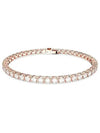 Matrix Crystal Tennis Bracelet Rose Gold - SWAROVSKI - BALAAN 3