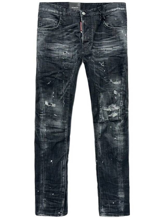 Men's Biker Jean Black - DSQUARED2 - BALAAN 2