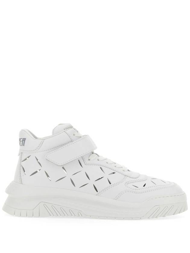 Men's Slashed Oddish High Top Sneakers White - VERSACE - BALAAN 2