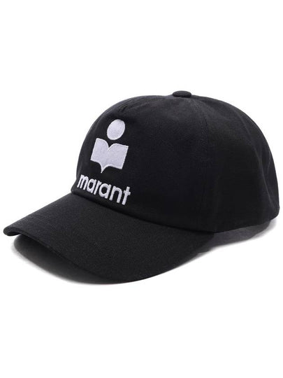 Tyron Logo Cotton Ball Cap Black - ISABEL MARANT - BALAAN 2