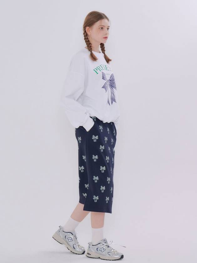 Ribbon Printing H Line Skirt Navy - METAPHER - BALAAN 5