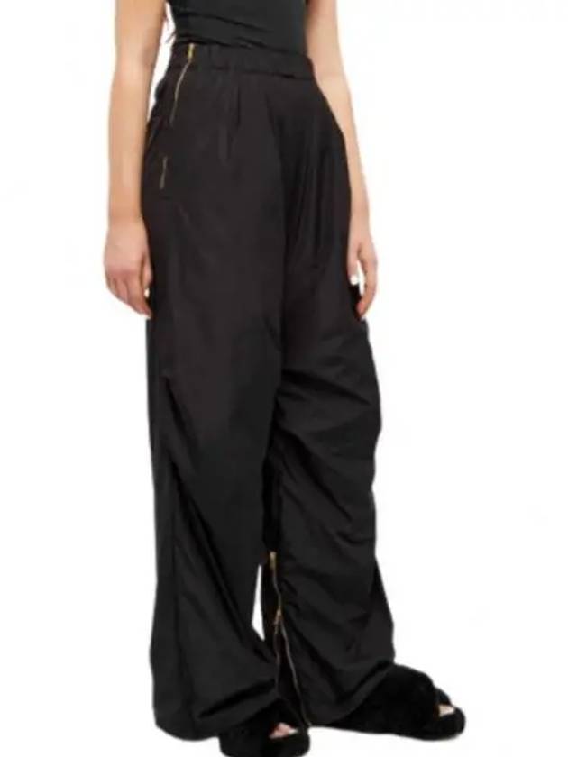 Tashio Beggy Nylon Straight Pants Black - MAX MARA - BALAAN 2