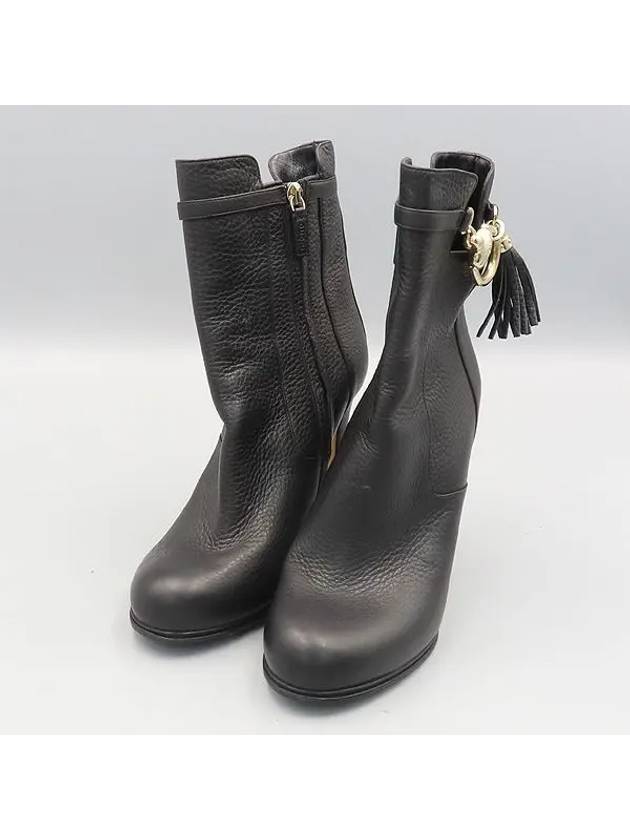 Smith Market Used Luxury Black Boots Women s Shoes - GUCCI - BALAAN 5