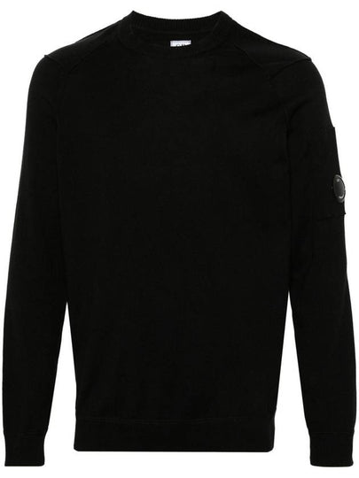 Sea Island Lens Knit Top Black - CP COMPANY - BALAAN 2