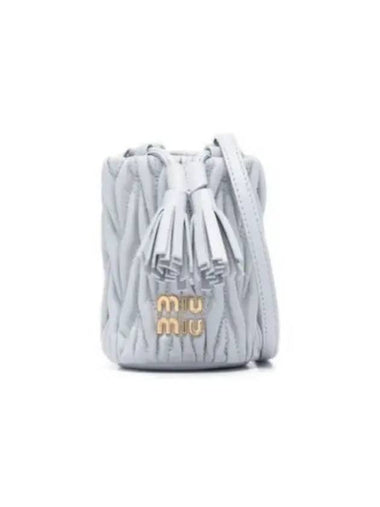 Matelasse Mini Bag Grey - MIU MIU - BALAAN 1