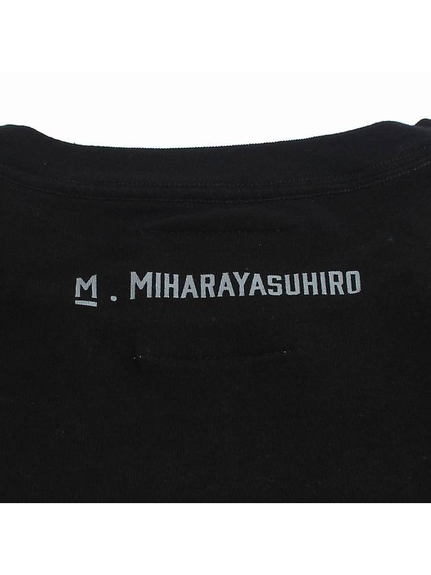 Husky Print Cotton Short Sleeve T-Shirt Black - MAISON MIHARA YASUHIRO - BALAAN 5