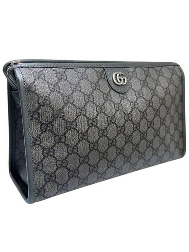 Women s 598234 Ophidia GG Supreme Canvas Web Clutch - GUCCI - BALAAN 1