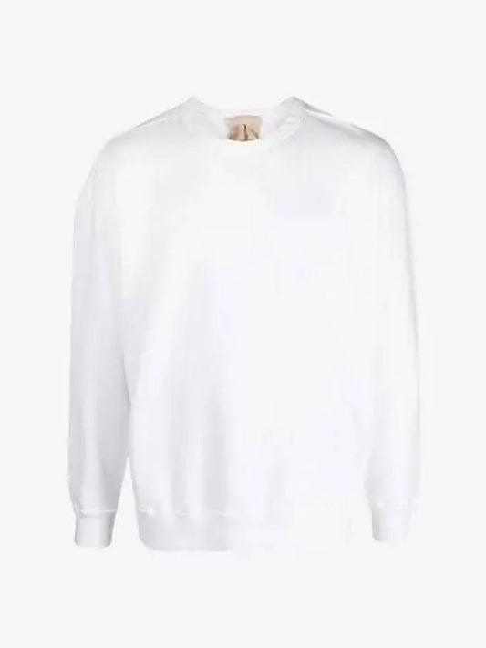 Garment Dyed Cotton Jersey Sweatshirt White - TEN C - BALAAN 2