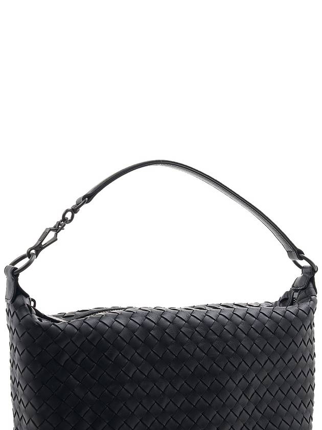 Women's Intrecciato Shoulder Bag Black - BOTTEGA VENETA - BALAAN 8