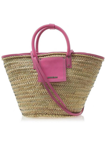 Le Panier Soli Beach Basket Tote Bag Dark Pink - JACQUEMUS - BALAAN 2