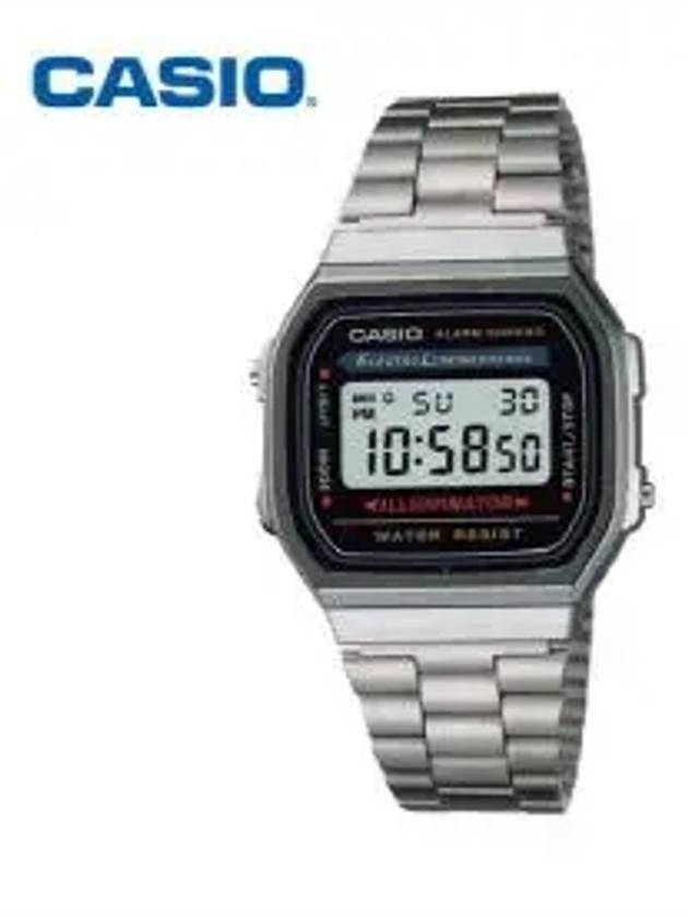 A168WA 1WDF Square Square Vintage Digital Metal Watch - CASIO - BALAAN 7
