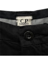 Lens Cargo Straight Pants Black - CP COMPANY - BALAAN 7