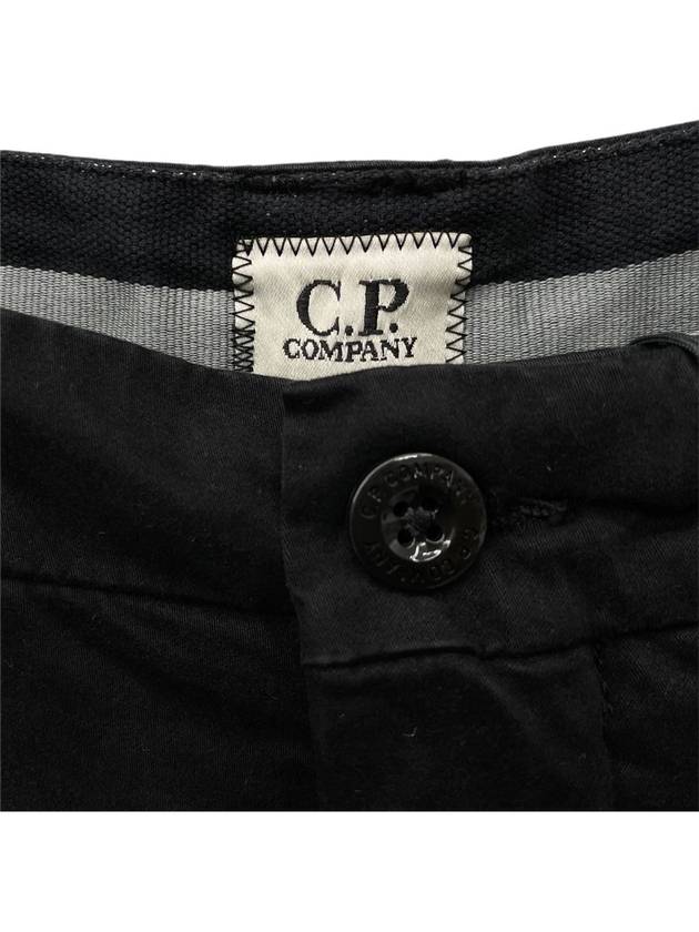 Lens Cargo Straight Pants Black - CP COMPANY - BALAAN 7