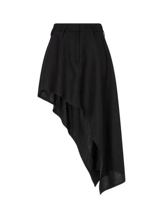 Asymmetric Hidden Skirt Black - STELLA MCCARTNEY - BALAAN 1