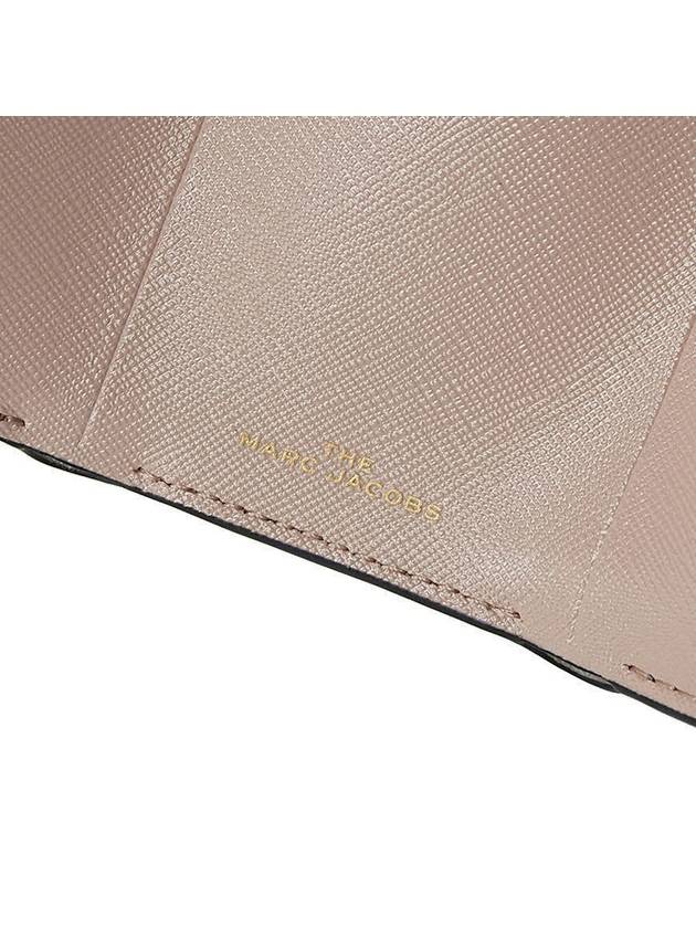 The Snapshot Mini Tri-Fold Half Wallet Dust Beige - MARC JACOBS - BALAAN 11