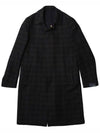 Wool single coat check navy IM23689A - RVR LARDINI - BALAAN 1