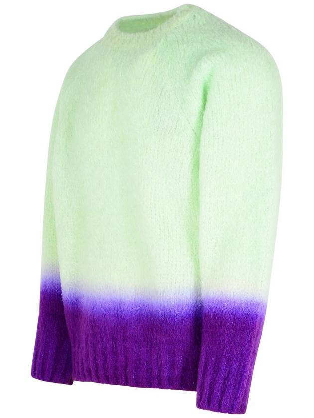 Sacai 'Gradation' Green Alpaca Blend Sweater - SACAI - BALAAN 2