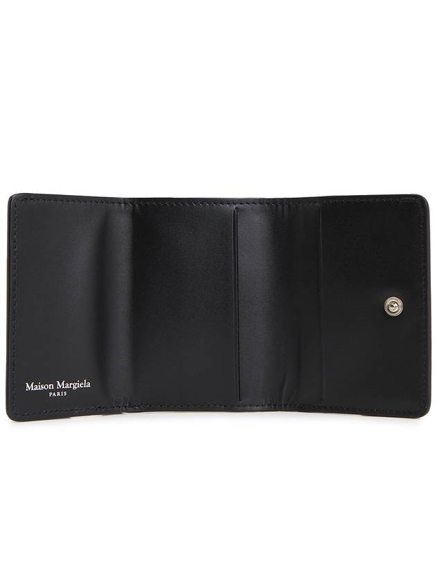 Four Stitch Logo Leather Half Wallet Black - MAISON MARGIELA - BALAAN 5