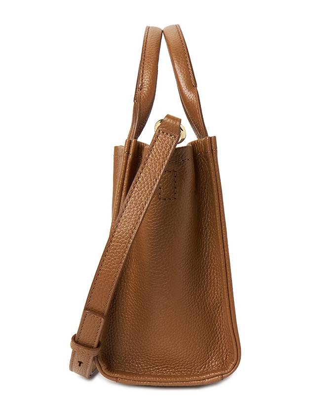 Small Leather Tote Bag Brown - MARC JACOBS - BALAAN 3