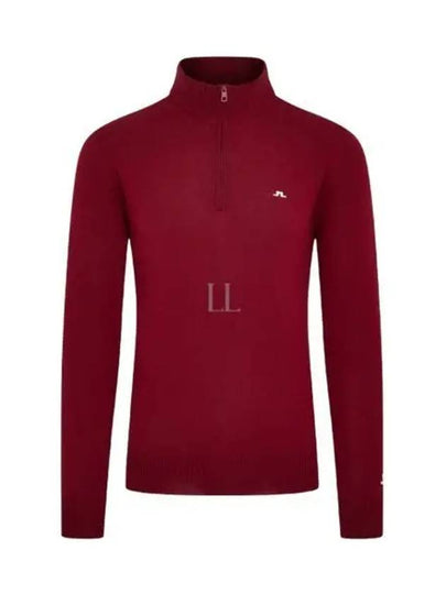 Kian Zipped Knit Top Red - J.LINDEBERG - BALAAN 2