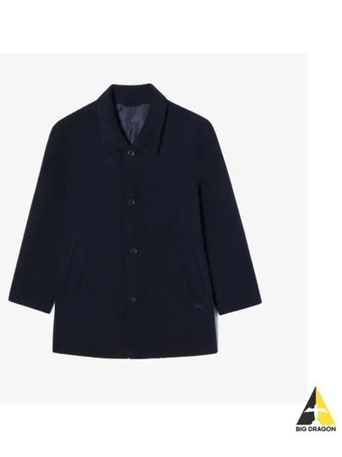 Men s mid length coat navy - LACOSTE - BALAAN 1